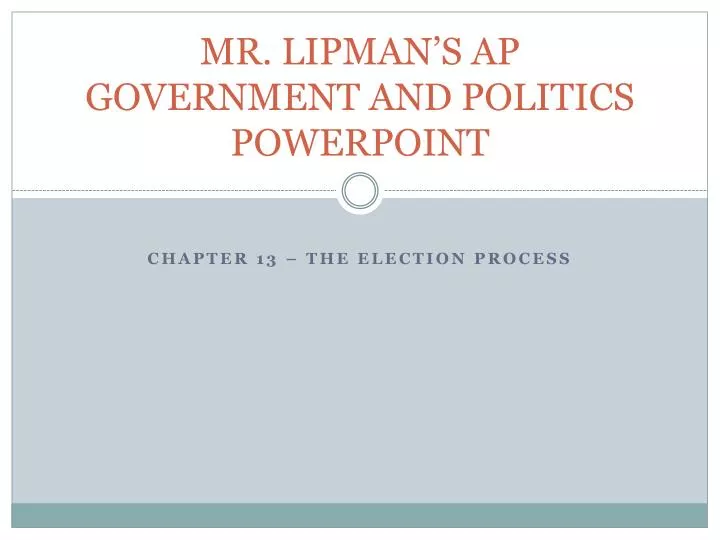 mr lipman s ap government and politics powerpoint
