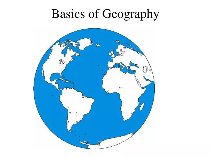 basics of geography