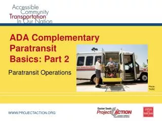ADA Complementary Paratransit Basics: Part 2