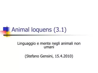 animal loquens 3 1