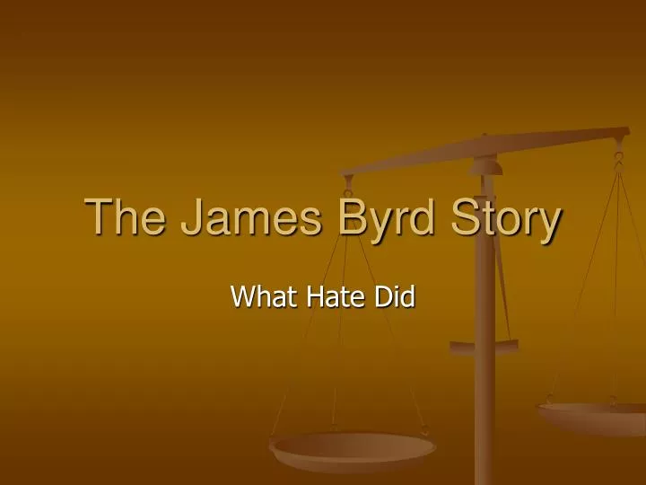 the james byrd story