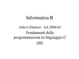 informatica b