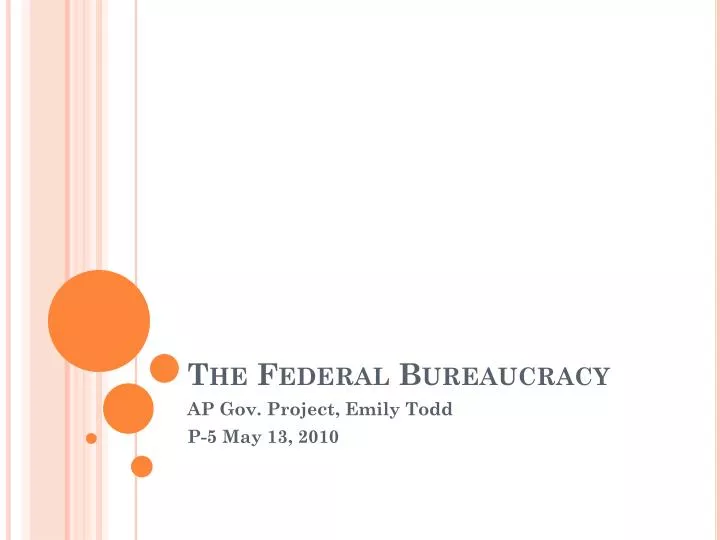 the federal bureaucracy