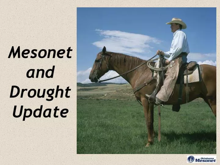mesonet and drought update