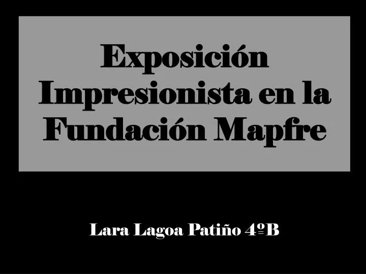 exposici n impresionista en la fundaci n mapfre