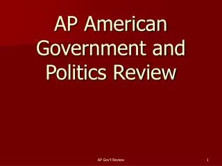 AP American Government and Politics Review
