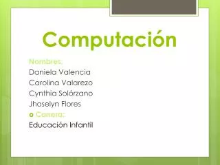 computaci n