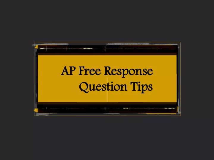 ap free response question tips