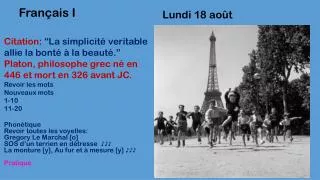lundi 18 ao t
