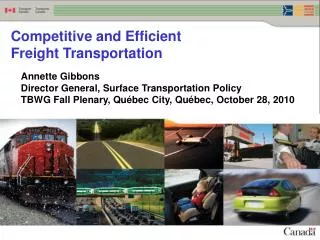 Competitive and Efficient Freight Transportation