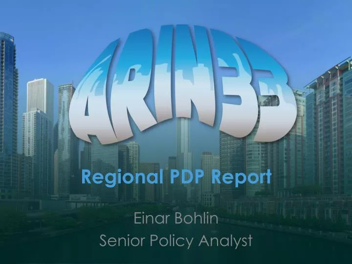regional pdp report