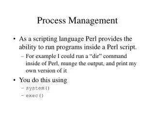 process management