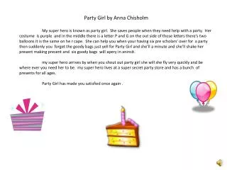 Party Girl by Anna Chisholm