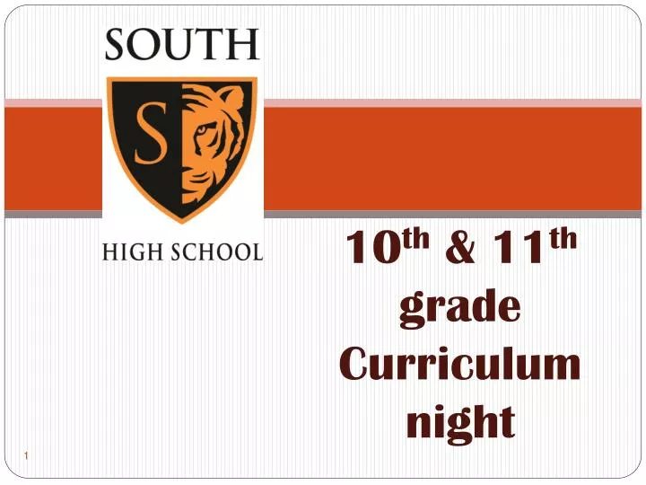 10 th 11 th grade curriculum night