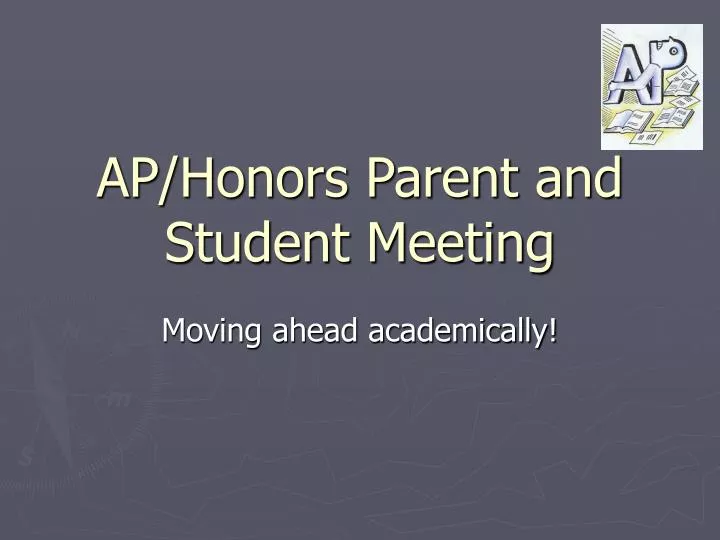 ap honors parent and student meeting