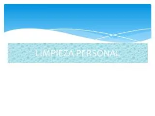 limpieza personal