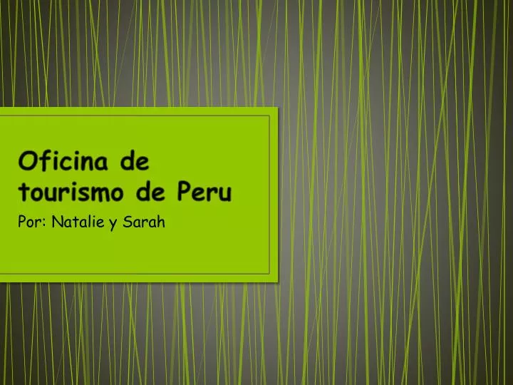 oficina de tourismo de peru