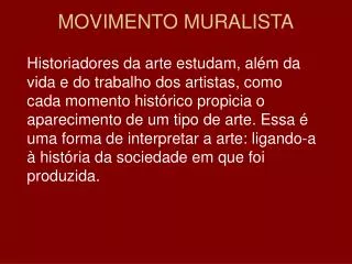 movimento muralista