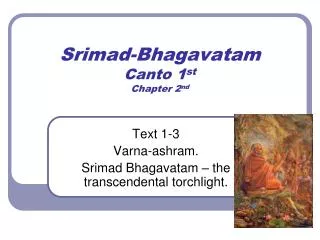 Srimad-Bhagavatam Canto 1 st Chapter 2 nd