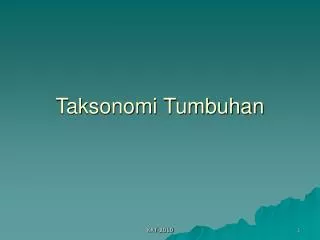 Taksonomi Tumbuhan