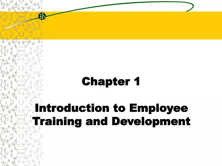 employee training and development ppt