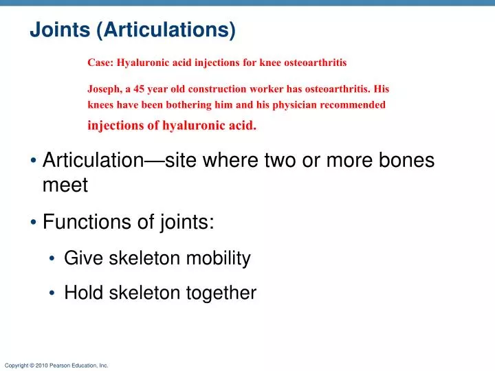 joints articulations