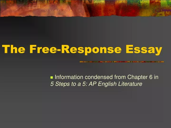 the free response essay