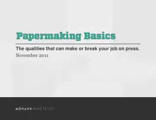The qualities that can make or break your job on press. November 2011