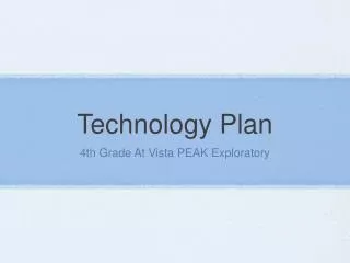 Technology Plan