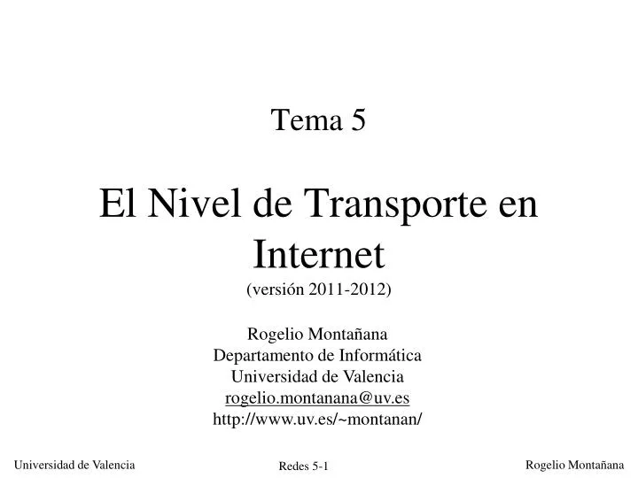 tema 5 el nivel de transporte en internet versi n 2011 2012