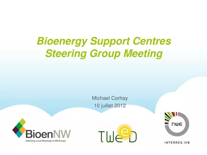 bioenergy support centres steering group meeting