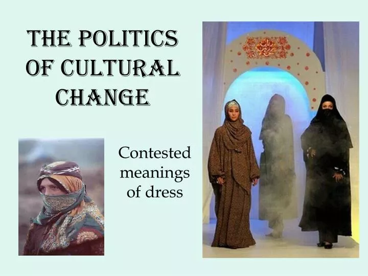 the politics of cultural change