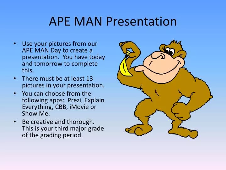 ape man presentation