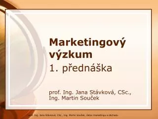 marketingov v zkum