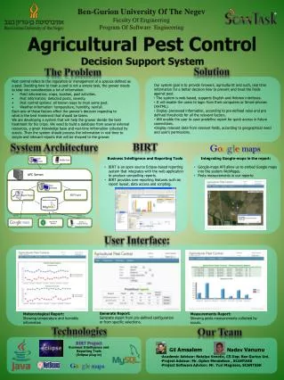 Ben-Gurion University Of The Negev Faculty Of Engineering Program Of Software Engineering