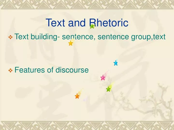 text and rhetoric