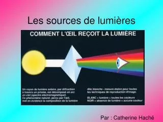les sources de lumi res