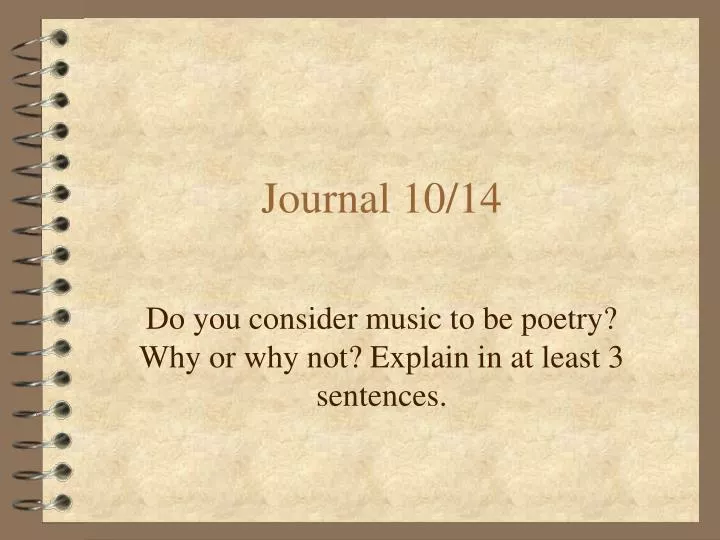 journal 10 14