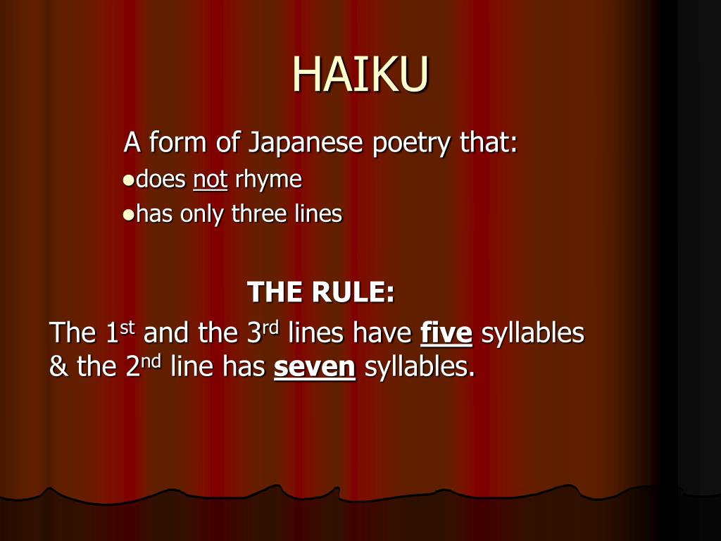 PPT - HAIKU PowerPoint Presentation, free download - ID:5430511
