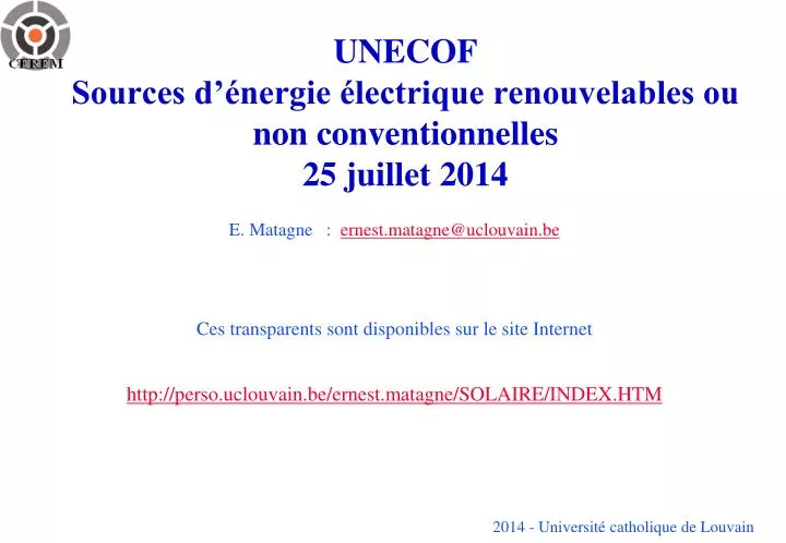 unecof sources d nergie lectrique renouvelables ou non conventionnelles 25 juillet 2014
