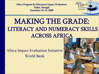 Africa Impact Evaluation Initiative World Bank