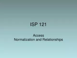 ISP 121