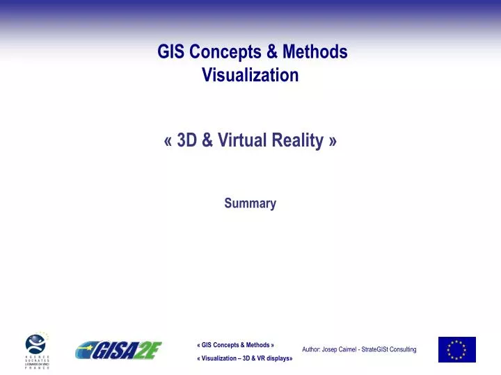 gis concepts methods visualization