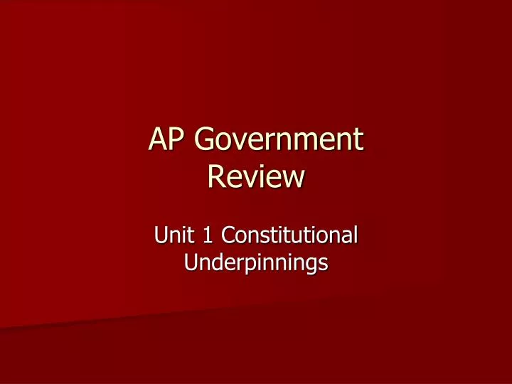 ap government review