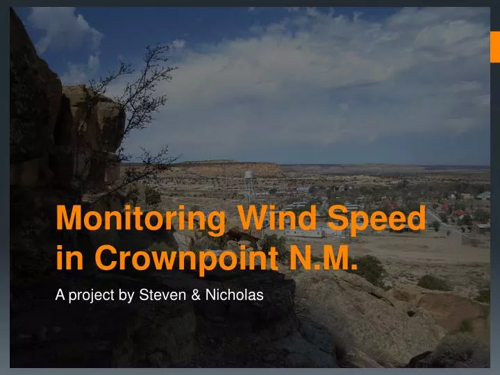 monitoring wind speed in crownpoint n m
