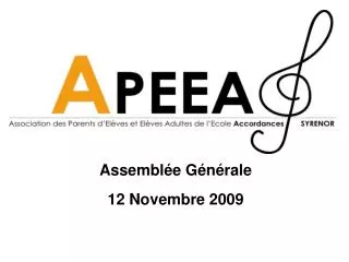 assembl e g n rale 12 novembre 2009