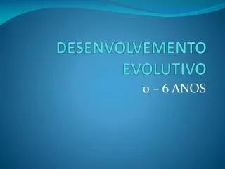 desenvolvemento evolutivo