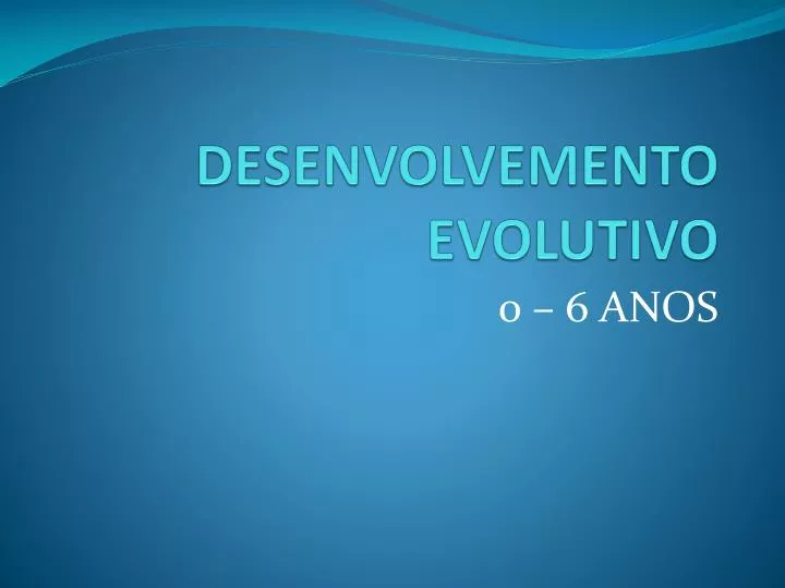 desenvolvemento evolutivo