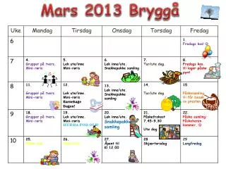 Mars 2013 Bryggå