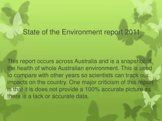 State of the Environment report 2011